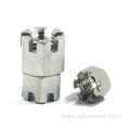 Stainless steel hexagon slotted and castle nuts